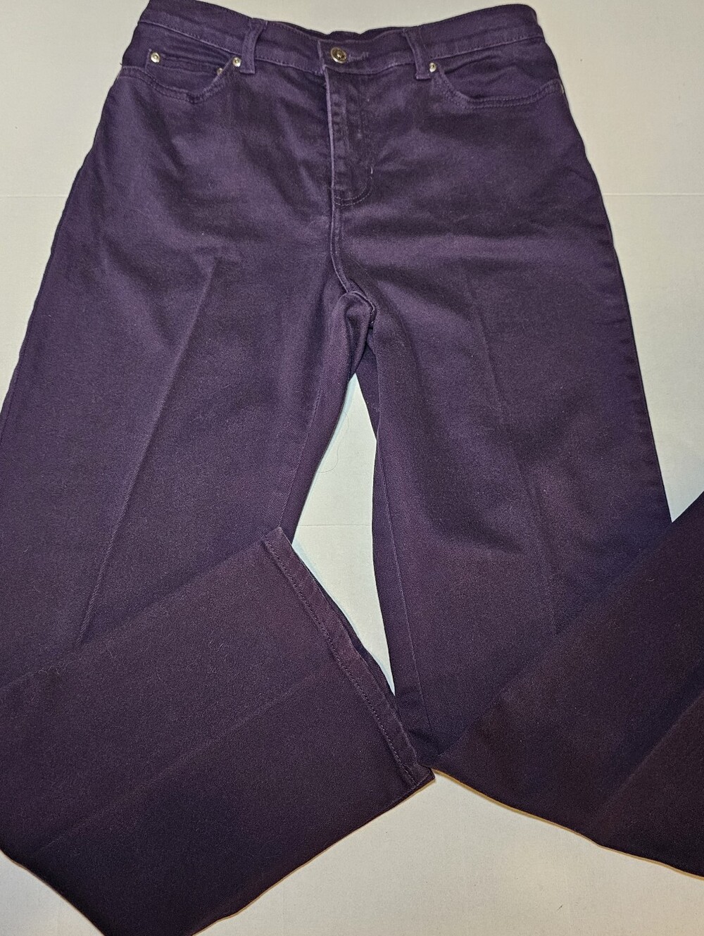 Style & Co Women's Jeans Size 8P Petite Purple Stretch Denim